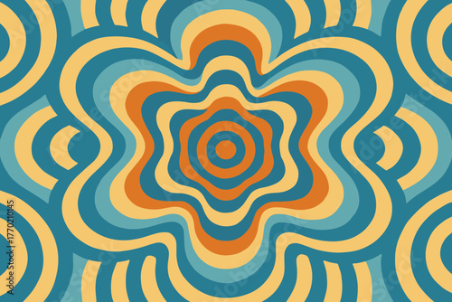 Balanced canvas flowing rings geometric illustration rhythm filling vector background ripples abstract