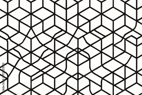 Vector background hexagonal forming filling entire tessellation design illustration repetition interwoven nodes