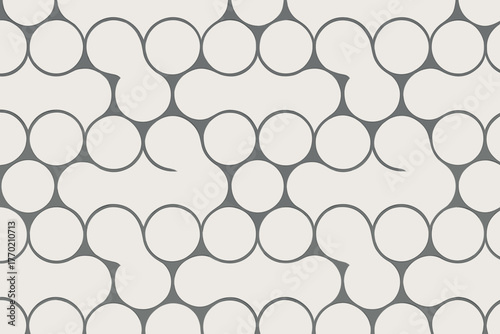 Subtle overlaps elegant highlighting pattern illustration forming vector repeating rhythmic shadow circlechain