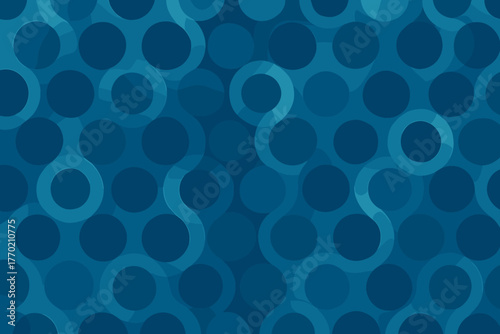 Circles luminous illustration vector overlays diagonal defining reflections harmony symmetry linked merging