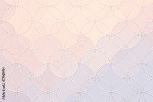 Circular illustration symmetrically circlechain vector elegance elegant conveying pastel decorative simple light