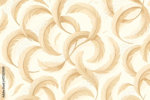 Circular blended vector illustration softness backdrop harmony motion curved shadows feathers featherloop