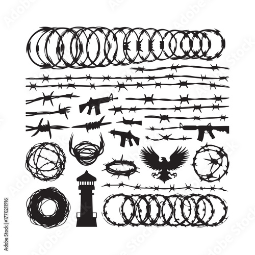 Barbed Wire Types, Razor Wire Designs, Security Fence Wire Collection