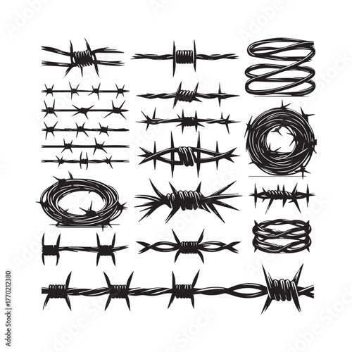 Barbed Wire Types, Razor Wire Designs, Security Fence Wire Collection