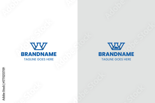 Letter W Lab Simple Logo, symbolizing science, innovation, and discovery