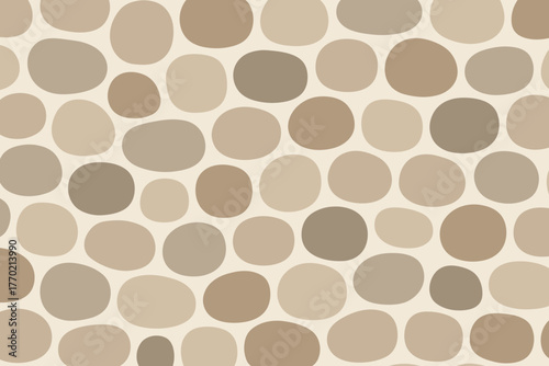 Tactile spaced arrangement pebble stones creating sense vector illustration evenly forms harmony