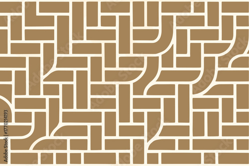 Made uniform geometric repetitive modular brick illustration structure vector bricks flow pattern
