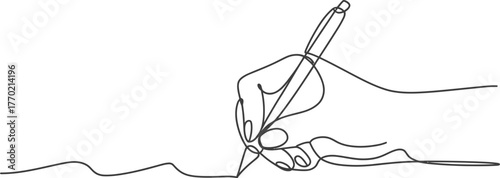 Line drawing hand pen writing art design sketch illustration minimal ink