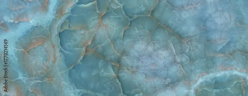 Panel kuchenny z motywem Luxury blue onyx marble stone texture with a lot of details used for so many purposes such ceramic wall and floor tiles and 3d PBR materials.