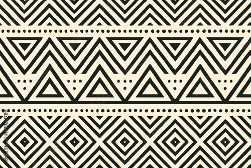 Illustration chevrons background tribal producing triangles vector geometric patterns flow abstract dots