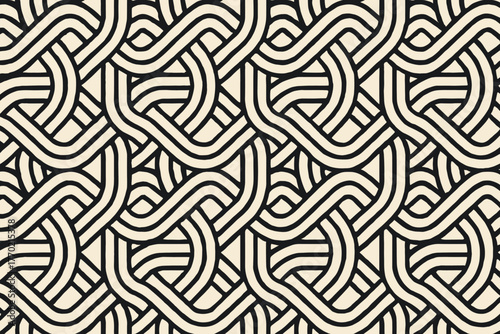 Vector ribbon twisting braided woven repeating pattern illustration braids subtle form abstract