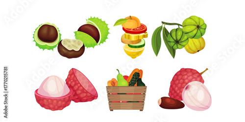 Fresh, vibrant fruits and vegetables arranged in a colorful, healthy composition, perfect for food blogs and healthy lifestyle content