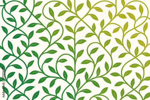 From stems leaves forming pattern curves made geometric vector botanical illustration transitions