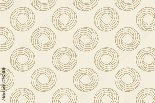 Flow seamless pattern natural balanced concentric arranged vector fiber illustration simulate