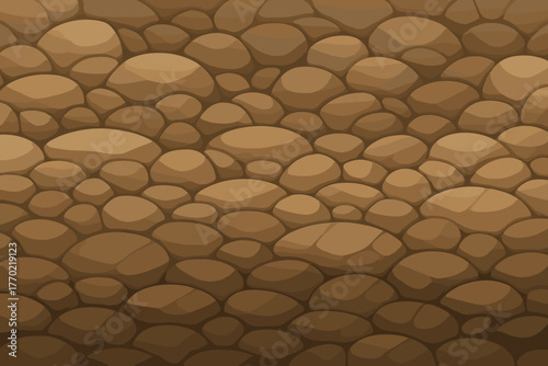 Rock layered gradient stylized vector field curved seamless formations stripes illustration