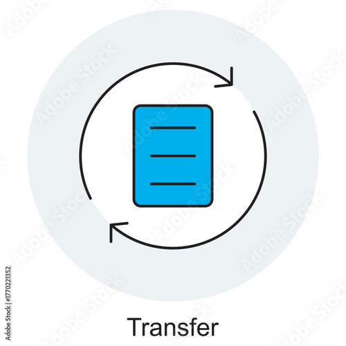 Transfer Icon, Bank Transfer, Money Transfer, File Transfer, Data Transfer, Fund Transfer, vector