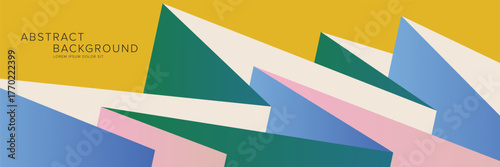 Modern abstract background for presentation design, dynamic shapes composition. Vector illustration