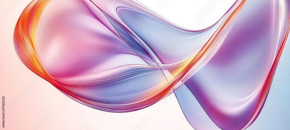 Fototapeta premium Ethereal Harmony A Captivating Blend of Colors and Shapes in a Dreamlike Gradient Composition