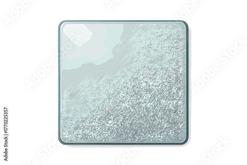 Vector edges minimal panel shadow depth illustration softened enhancing square glass realism