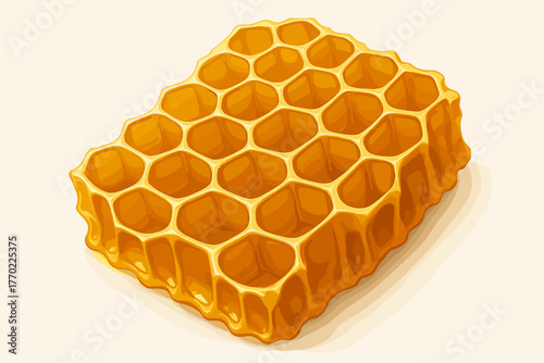 Tones golden honeycomb angled rims vector design illustration natural highlights perspective