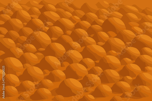 Bump vector texture matte arrangement clay bumps landscape illustration small emphasizing