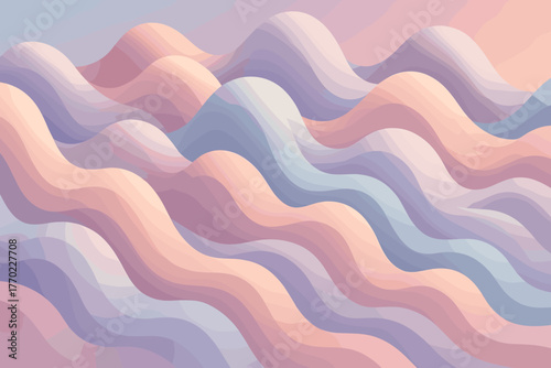 Lumpwave vector soft shadow sculpture producing illustration waves delicate fluid terrain gradients