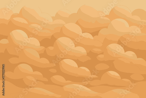Texture cloudhill clay landscape molded illustration mounds sculptural vector rhythmic terrain