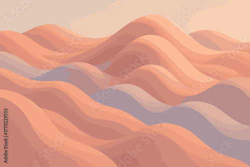 Softly diffused terrain depth abstract abstraction tactile under smooth illustration vector clayridge