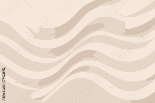 Elegant sculptural rippling illustration surface natural vector waves marble undulating detailing
