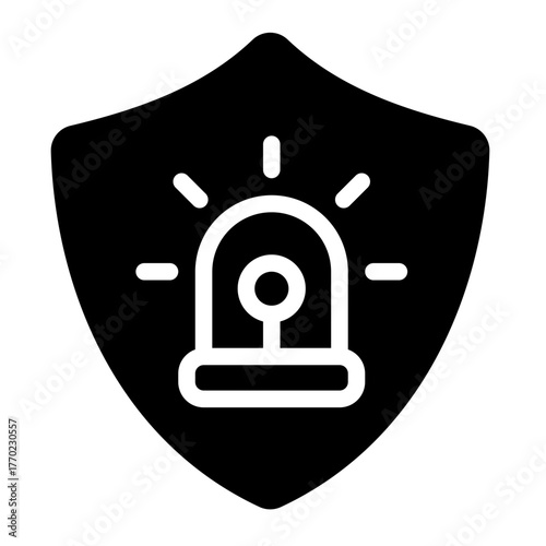 intrusion detection icon for illustration
