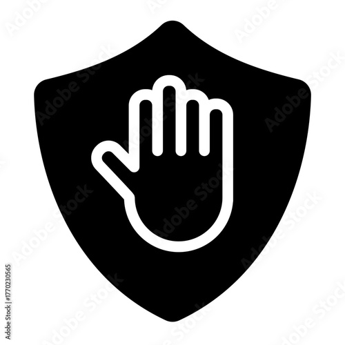 intrusion prevention icon for illustration