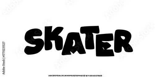 Elegant Font. Groovy Font. Graffiti Font. Creative Hand Drawn Uppercase. Street Art Classic Lettering Fashion Designs Typography modern serif decorative vintage concept vector illustration