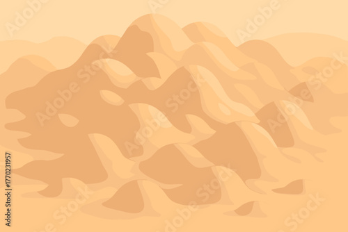 Subtle light tonal vector molded clay warm landscape softheap terrain diffused mounds