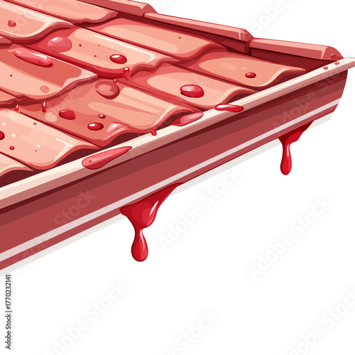 Gutter cover isolated white background 