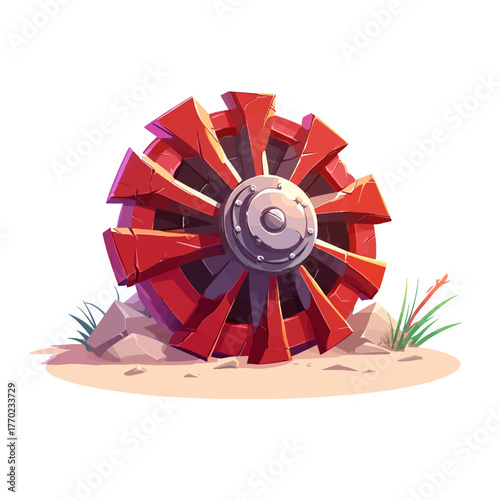 Iron crushing vector 