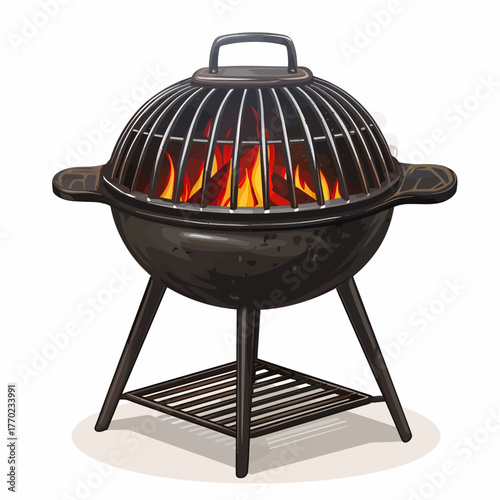 barbecue grill on a white background