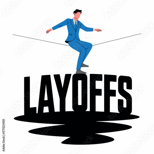 Layoffs A Risky Balancing Act - Navigating Job Cuts and Uncertainty in the Corporate World with Precarious Stability and Financial Concerns