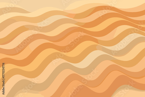 Curves pattern vector curved illustration horizontal rhythmic pastel columns sculptural clay motion