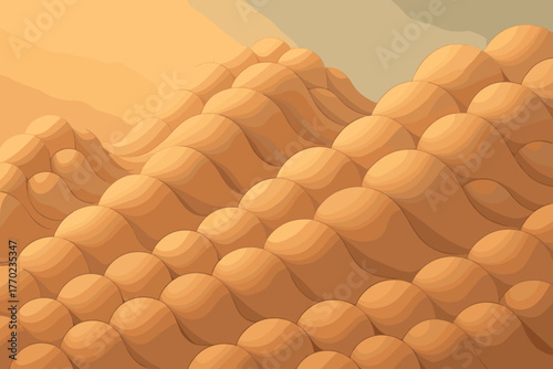 Spherecrest illuminated gentle clay sculpted composition spheres elegance gradient formations vector illustration