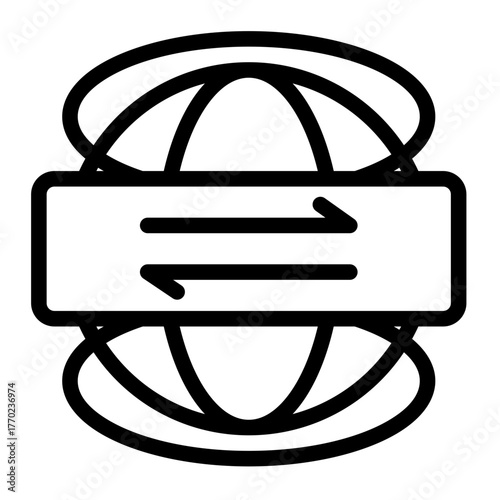 vpn tunnel icon for illustration
