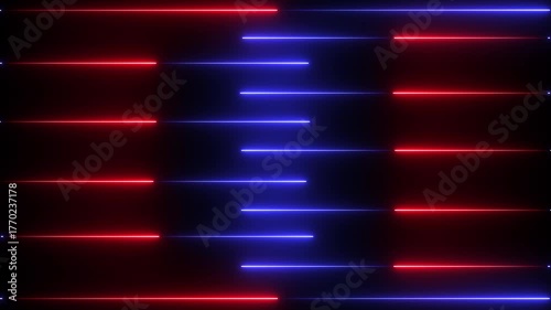 Abstract glowing neon lights blinking lines moving animation. colorful neon line moving on  black background. Seamless loop animation of glowing neon lines. 4k video motion graphic animation 