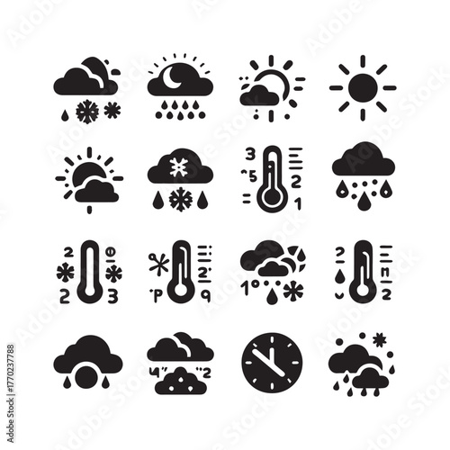 “Weather Icons Collection: High-Quality Climate & Forecast Symbols”