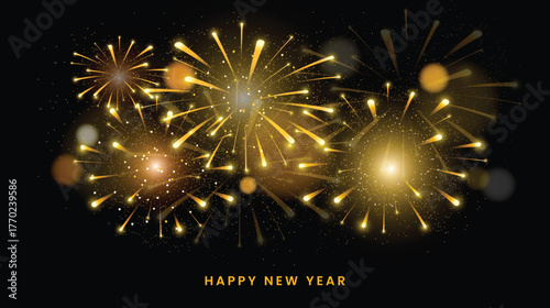 Merry Christmas and Happy New Year background. Holiday celebration background. Vector illustration