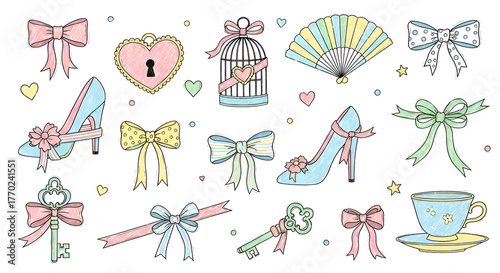 set of vector elements for design