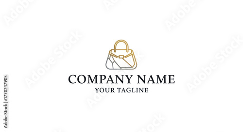 Elegant Handbag Logo Design for Fashion Brand.