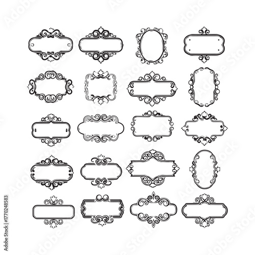 “Classic Floral Divider Set | Ornamental Border Designs in Vector”