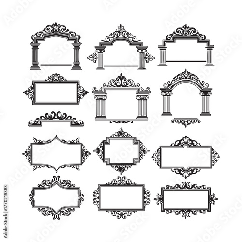 "Stylish Ornamental Divider Vector Collection – Elegant Decorative Elements"