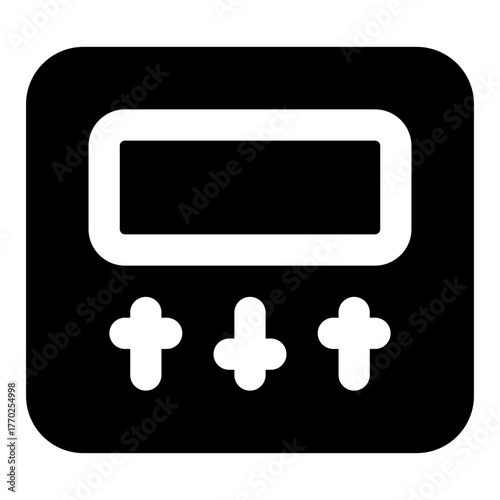 Video Switcher Glyph Icon Vector, Solid Device and Electronic Symbol for Technology, Computer, and Gadget Concept