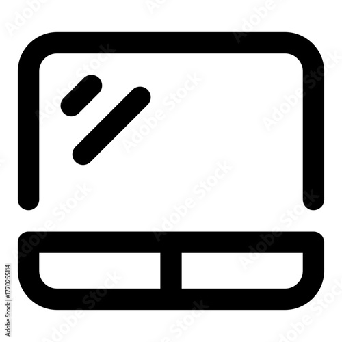 Touchpad Line Icon Vector, Modern Outline Device and Electronic Symbol for Technology, Computer, and Gadget Concept