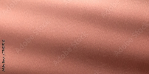 Copper metal background with brushed texture smooth gradient surface ideal for industrial or luxury design projects